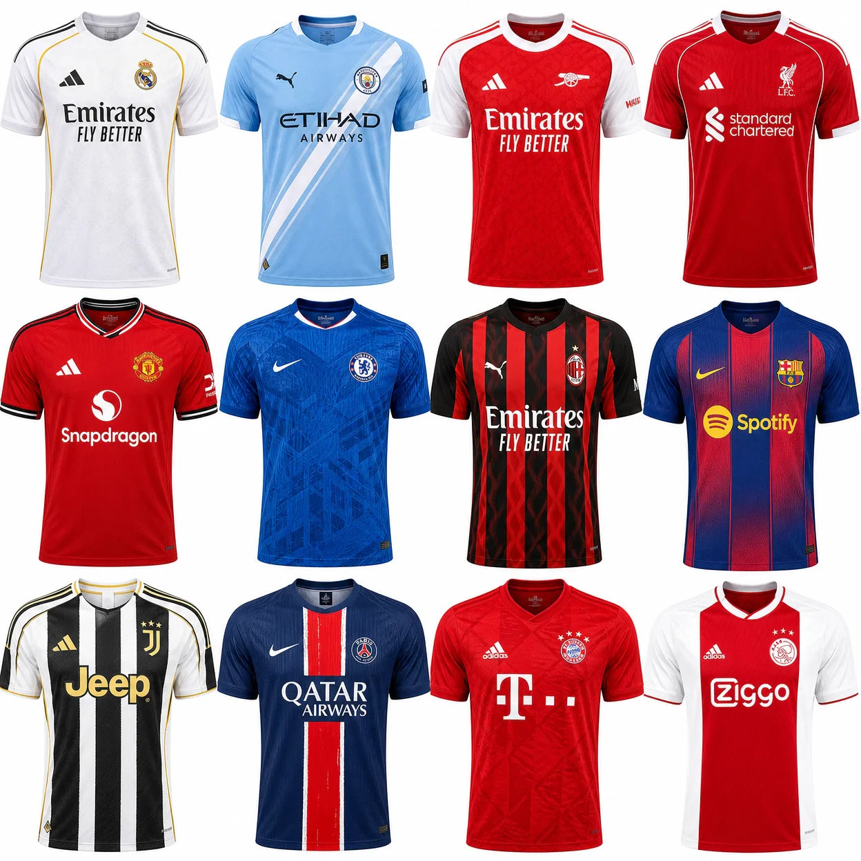 Club Teams- Home Kits