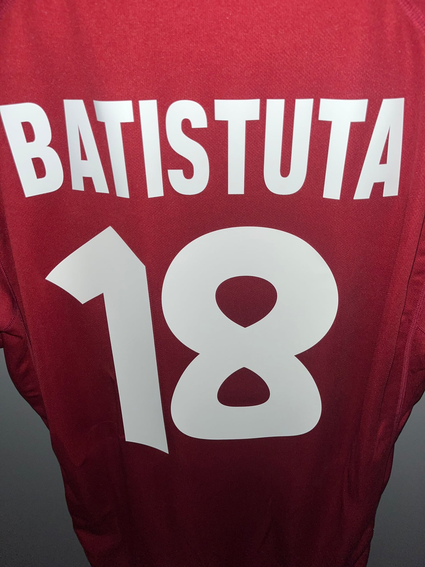 ROMA JERSEY HOME 2000/01 BATISTUTA #18