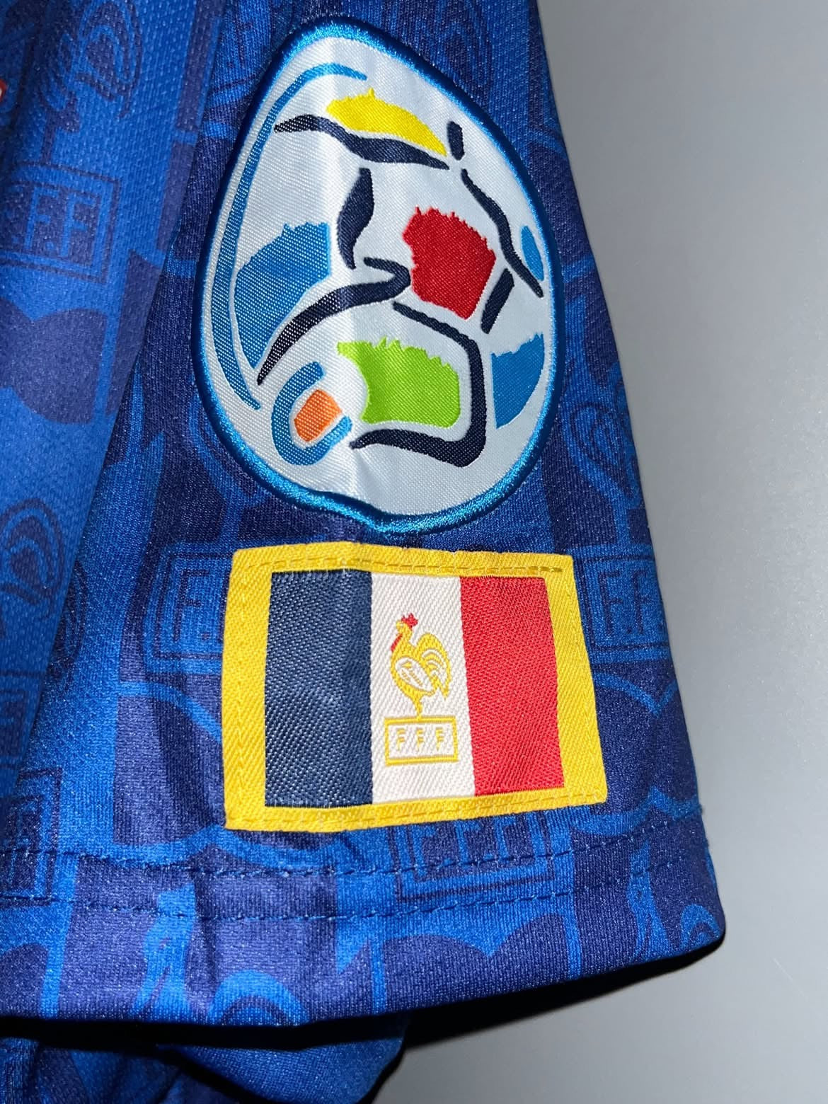 France Zidane Home Kit Euro1996