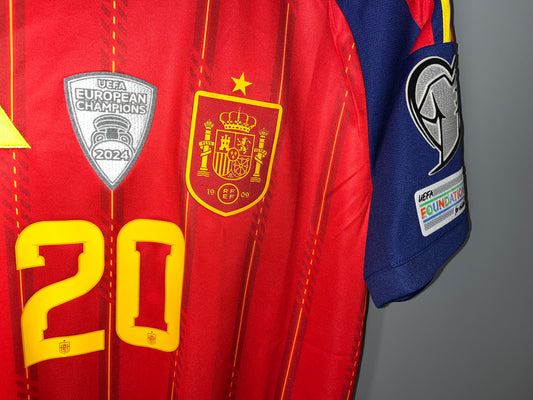 Spain 26-27 Home Pedri #20 Lamine Yamal #19