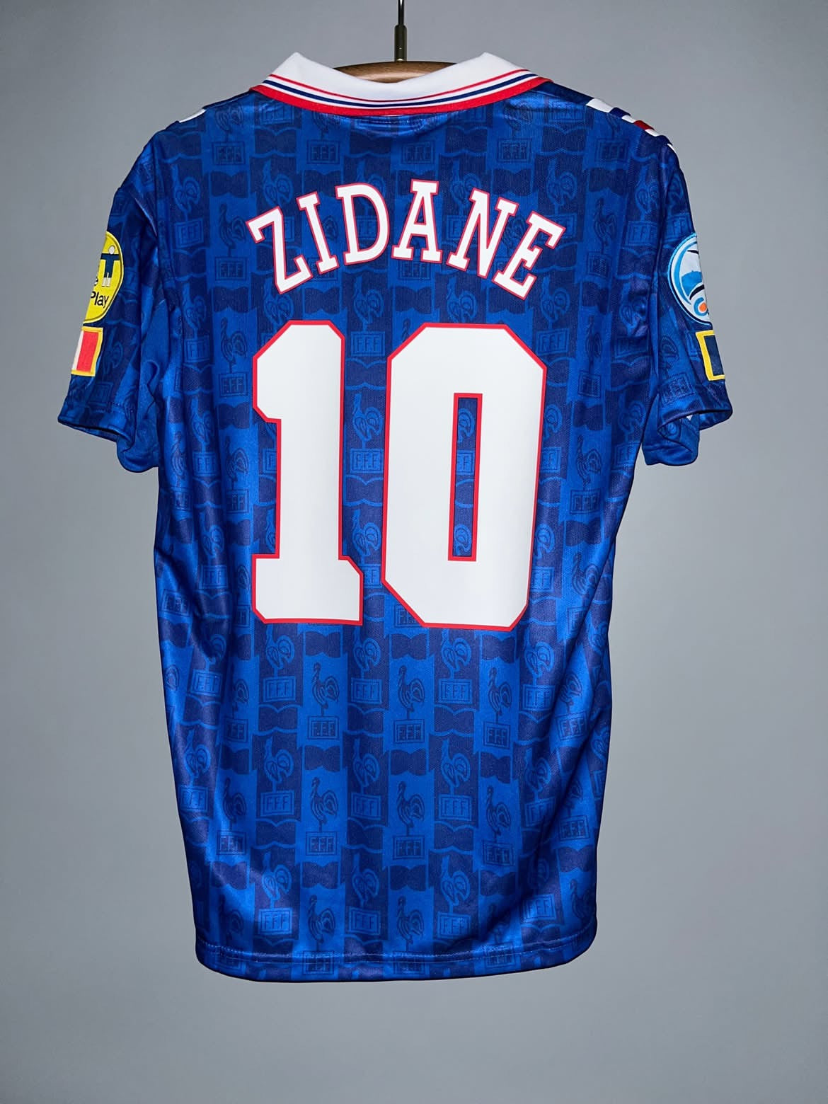 France Zidane Home Kit Euro1996