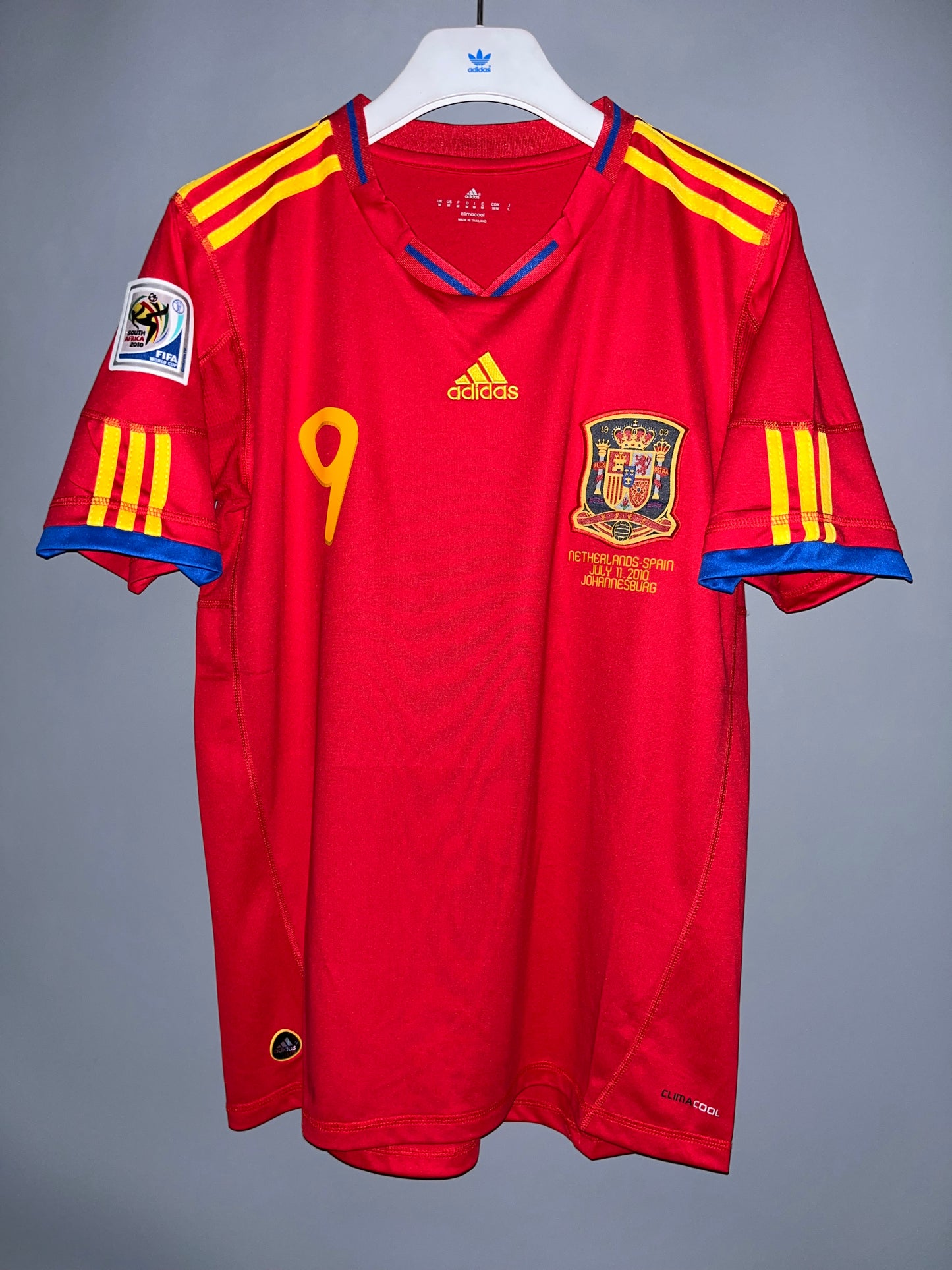 SPAIN JERSEY HOME WORLD CUP 2010 FERNANDO TORRES 9