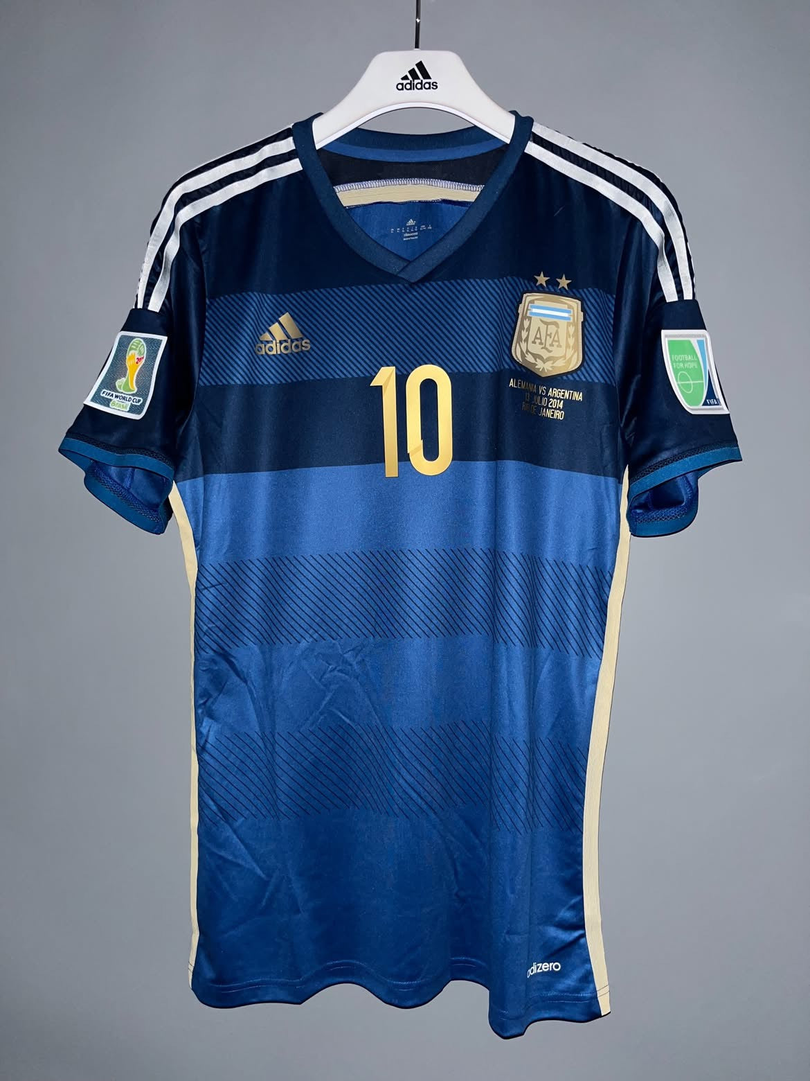 Argentina Away Kit Final WorldCup 2014 MESSI 10