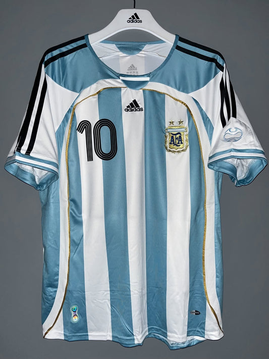 Juan Roman Riquelme #10 Argentina Home Jersey World Cup 2006 – Retro Football Shirt